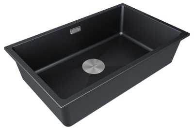 Детальное фото товара: Paulmark LUMI 74UNI, мойка, гранит, черный металлик