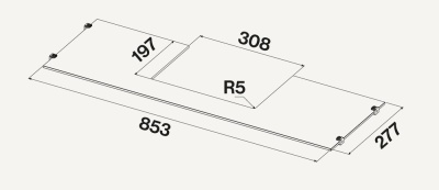 Falmec стеклянная полка для моделей 90 см Детальное фото товара: Falmec стеклянная полка для моделей 90 см