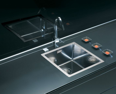 Детальное фото товара: ALVEUS QUADRIX 30 BRS-90, мойка, нержавеющая сталь брашированная (в комплекте с сифоном 1130550)