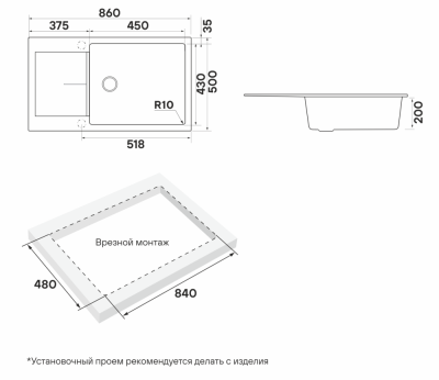 Схема встраивания