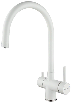 Фото товара: Paulmark HELLER, смеситель, белый матовый