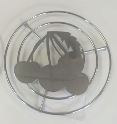 Фото товара: Seaman подставка под горячее, хром "Вишенки", SSA-031-WP (Water Polish)