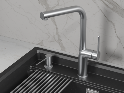 Детальное фото товара: GRANULA 9502 смеситель, нержавеющая сталь