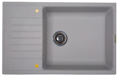 Ecoshtein RECHTECK 780.500, мойка, гранит, серый шелк