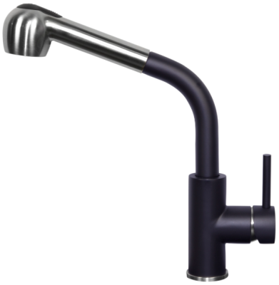 Детальное фото товара: Zigmund & Shtain ZS 1200 L, смеситель, черный базальт