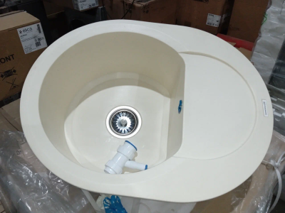 Детальное фото товара: Уценка Omoikiri Sakaime 60E-BE, мойка, гранит, ваниль