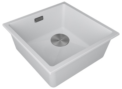 Детальное фото товара: Paulmark LUMI 45UNI-SKEW, мойка, гранит, белый