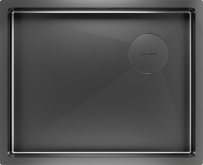 Paulmark NEXT-SKEW 54 UNI, мойка, нержавеющая сталь, вороненая сталь