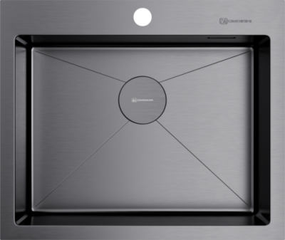 Omoikiri Akisame 59-GM, мойка, нержавеющая сталь/вороненая сталь