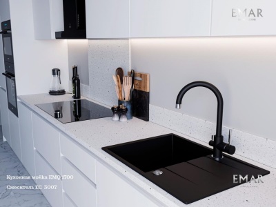 Детальное фото товара: Emar EMQ-1700.Q, мойка, гранит, морион