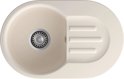 GranFest GF-SMART 685 L, мойка, мрамор, белый