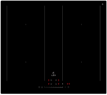 Фото товара: LEX EVI 641B BL индукционная поверхность