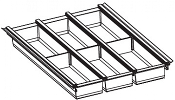 Фото товара: Ninka Cuisio Aqua 400, Tandem Box Blum, DWD XP, Nova Pro Grass, лоток для столовых приборов, черный