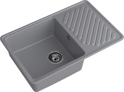 GranFest QUARZ GF-ZL-52, мойка, гранит, темно-серый Детальное фото товара: GranFest QUARZ GF-ZL-52, мойка, гранит, темно-серый