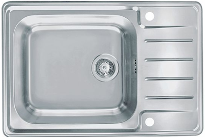 ALVEUS PRAKTIK 120 SAT-90, мойка, нержавеющая сталь (в комплекте с сифоном 1127251)