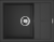 Детальное фото товара: Omoikiri Sumi 65-BL, мойка, гранит, черный