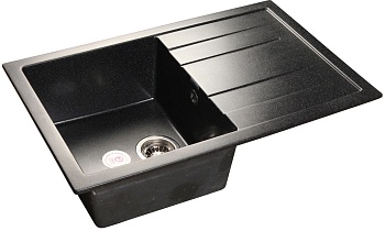 Фото товара: GranFest QUADRO GF-Q-780 L, мойка, мрамор, черный