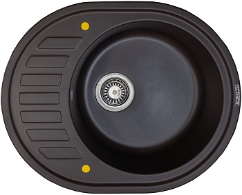 Фото товара: Ecoshtein KREIS OV 620, мойка, гранит, мокко