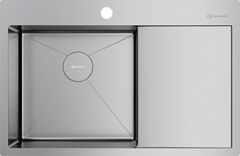 Фото товара: Omoikiri Akisame 78-IN-L, мойка, нержавеющая сталь, чаша слева