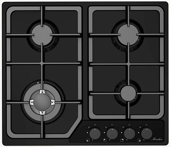 Фото товара: Monsher MSG 63 Noir газовая поверхность