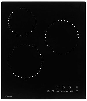 Фото товара: Krona CORTO 45 BL стеклокерамическая поверхность