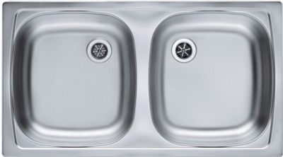 ALVEUS BASIC 160 LEI-60, мойка, нержавеющая сталь (в комплекте с сифоном 1071240)