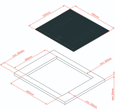 Kuppersberg ICS 644 Детальное фото товара: Kuppersberg ICS 644 индукционная поверхность