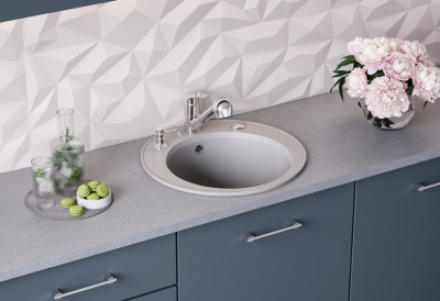 Omoikiri Miya 50R BL, мойка, гранит, черный Детальное фото товара: Omoikiri Miya 50R BL, мойка, гранит, черный