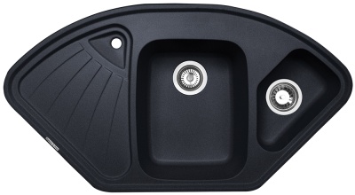 Детальное фото товара: Zigmund & Shtain ECKIG 1000.2, мойка, темная скала