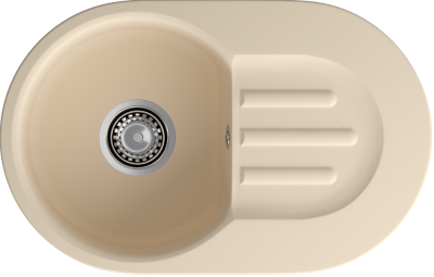 Детальное фото товара: ЭкоМ М-685, мойка, мрамор, бежевый