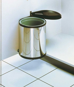 Hailo Mono мусорное ведро 15 л в распашной шкаф от 400 мм Фото товара: Hailo Mono мусорное ведро 15 л в распашной шкаф от 400 мм