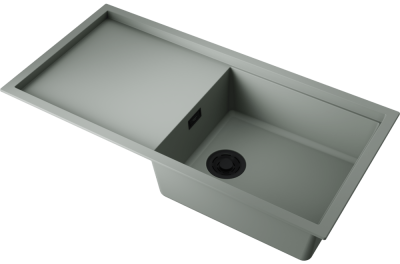 Детальное фото товара: Omoikiri Sintesi 100-WG, мойка, керамика, wind green