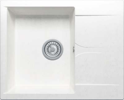 Детальное фото товара: Polygran GALS-620, мойка, мрамор, белый хлопок 36