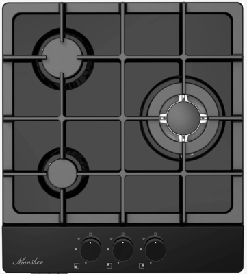 Детальное фото товара: Monsher MSG 43 Noir газовая поверхность