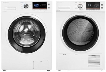 Фото товара: Maunfeld стирка MFWM148WH + сушка MFDM168WH