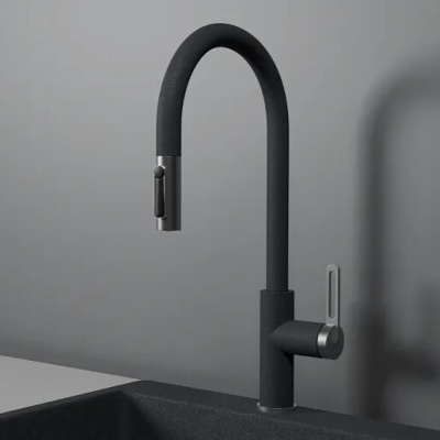 Детальное фото товара: GRANULA 8168 смеситель, гранит, графит