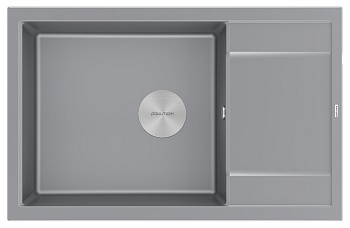 Фото товара: Paulmark FLUGEN 60, мойка, гранит, серый металлик