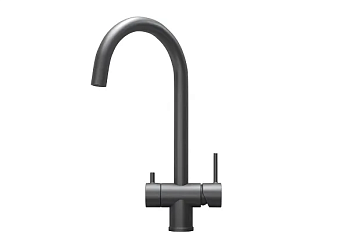 Фото товара: GRANULA 7104 смеситель, нержавеющая сталь, графит матовый