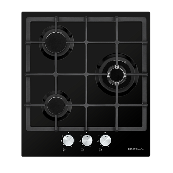 Фото товара: HOMSair HGE433TGCBK газовая поверхность