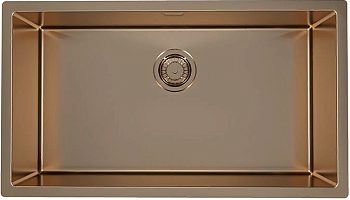 Фото товара: ALVEUS QUADRIX MONARCH 60 COPPER, мойка, нержавеющая сталь, медь (в комплекте с выпуском без сифона)