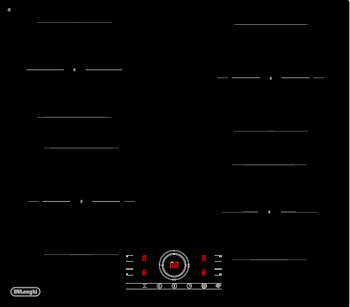 Фото товара: DeLonghi ELETTRA 4B0P CR индукционная поверхность