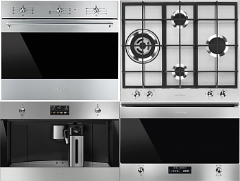 Фото товара: Smeg PX364L + SF6381X + MP322X1 + CMS4303XRU