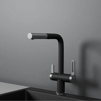 Фото товара: GRANULA 8170 смеситель, гранит, черный