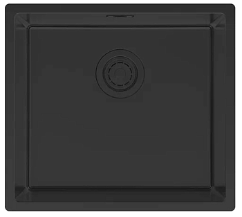 Фото товара: Paulmark LASSAN 49 UNI, мойка, нержавеющая сталь, матовый черный