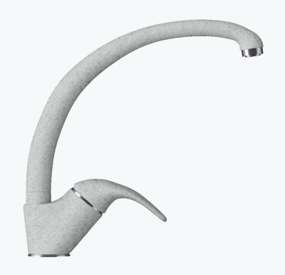 Детальное фото товара: Polygran Высокий, смеситель, светло-серый 314