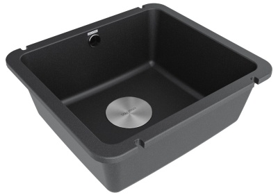 Paulmark UNTER, мойка, гранит, черный Детальное фото товара: Paulmark UNTER, мойка, гранит, черный