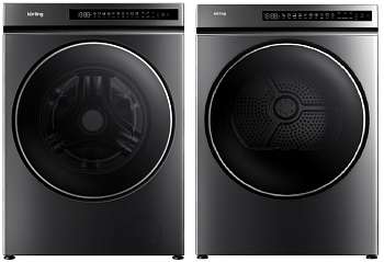Фото товара: Korting стирка KWM 60ID1203 GR + сушка KD 60IHP83 GR + соед.эл DSK 355 GR