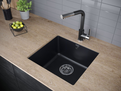 Детальное фото товара: Paulmark KASSEL, смеситель, гранит, черный металлик