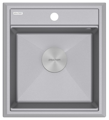 Детальное фото товара: Paulmark STEPIA 45, мойка, гранит, серый металлик