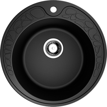 Фото товара: Omoikiri Tovada 51 BL, мойка, гранит, черный
